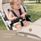 Sitzauflage Cord für den Kinderwagen Cord -universell passend District for Kids