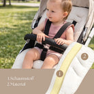 Sitzauflage Bio Baumwolle für den Kinderwagen - universell passend District for Kids