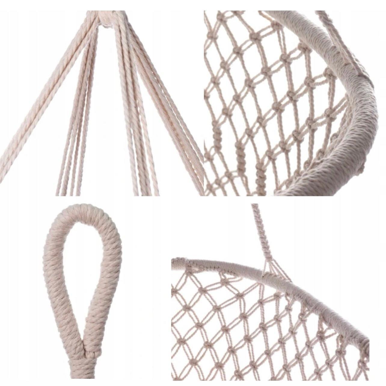 Boho Hängewiege aus Makramee-Baumwollgarn – Sanftes Schaukeln für süße Träume-District for Kids-District for Kids-District for Kids