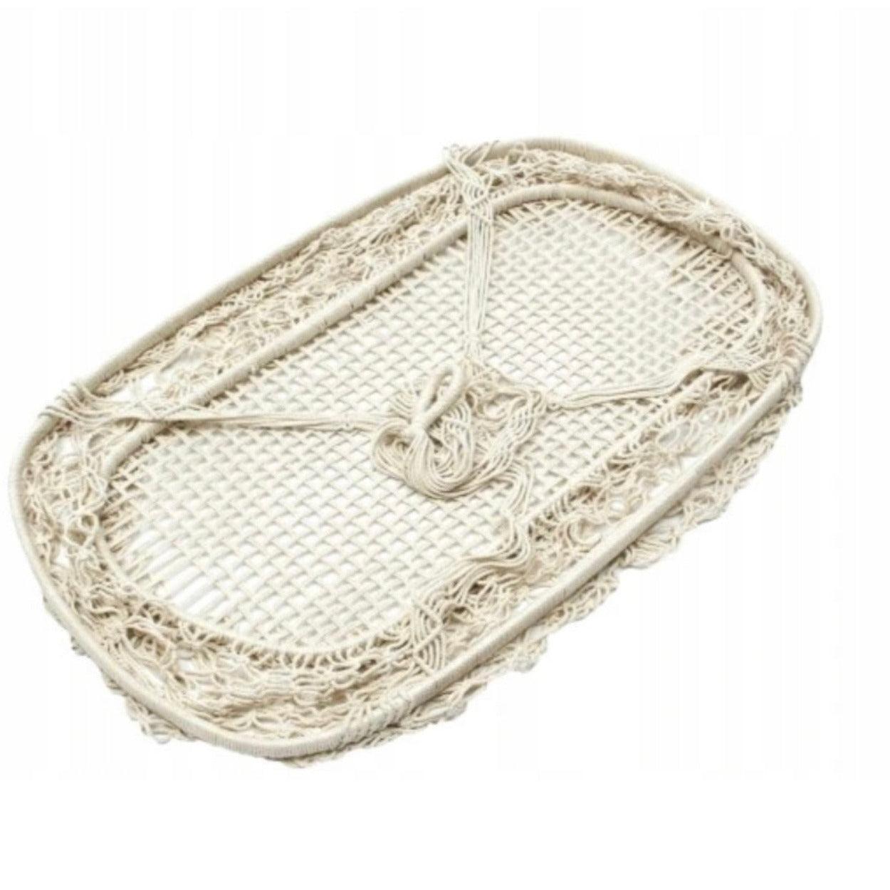 Boho Hängewiege aus Makramee-Baumwollgarn – Sanftes Schaukeln für süße Träume-District for Kids-District for Kids-District for Kids