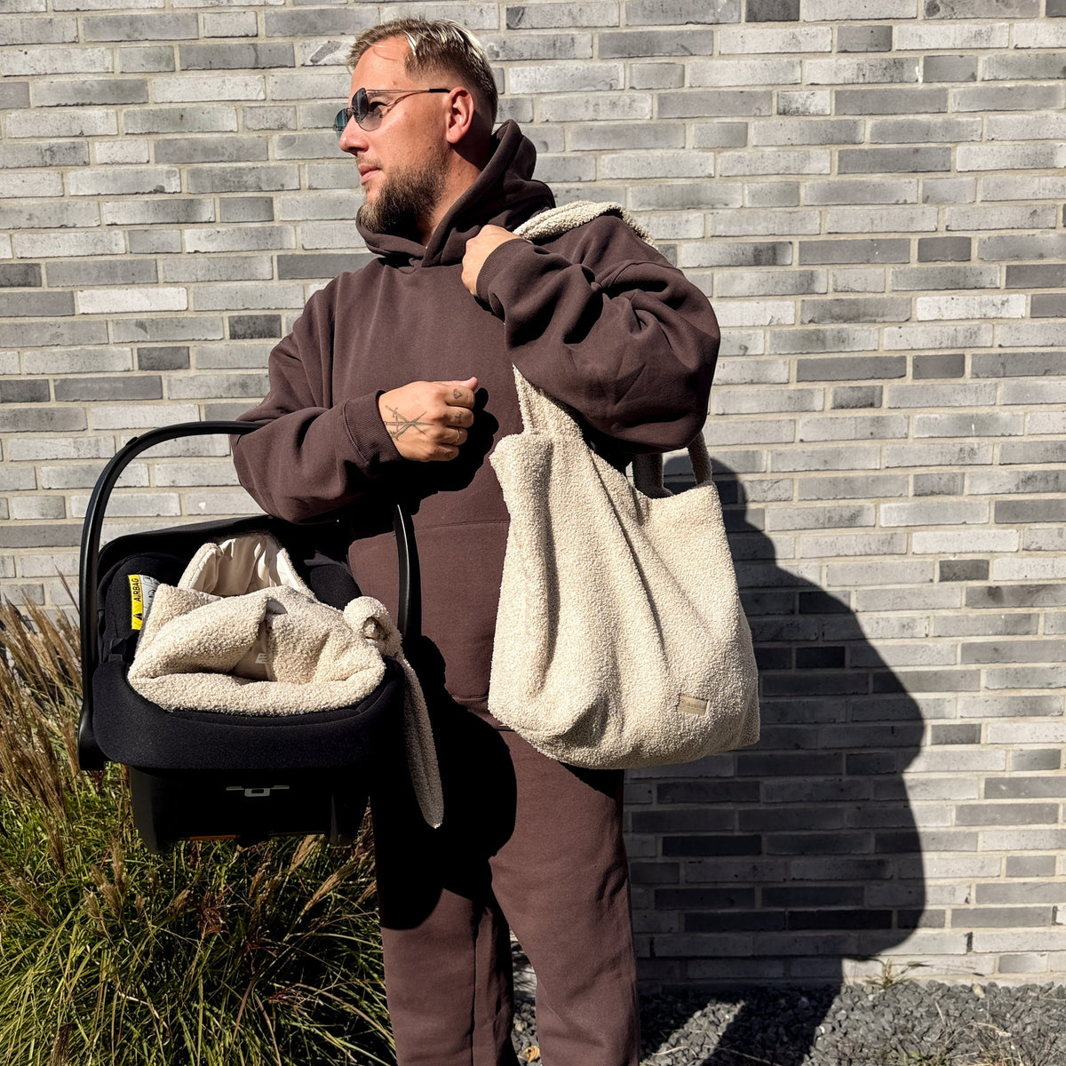 Boucle Babyausstattung Mom bag und einschalgdecke babyschale district for kids