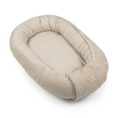 Babynestchen Teddystoff-Bouclé – mitwachsender Baby-Kokon