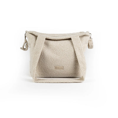 Wickeltasche Bouclé Teddystoff | Stillvolle Mom bag für den Kinderwagen District for Kids