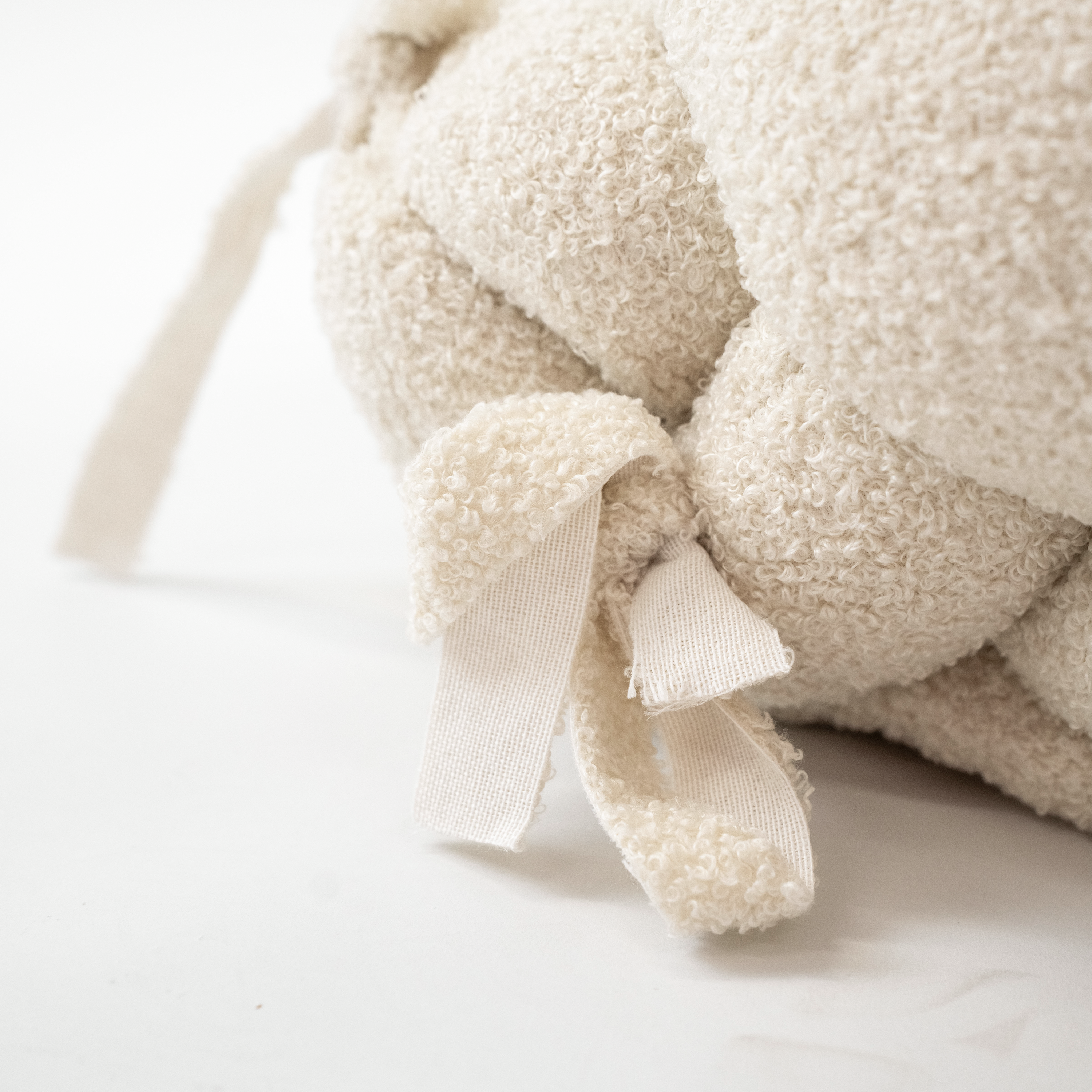Babynest & Bettschlange 2 in 1 | Teddystoff Boucle District for Kids