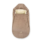 Winterfußsack Cord – warm & stylisch für Kinderwagen & Autoschale Braun / 90cm Winterfußsack
