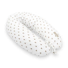 Stillkissen & Schwangerschaftsstillkissen Musselin XXL | Herzen braun - Stillkissen