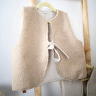 Wende-Weste für Kleinkinder | Teddy Bouclé & Musselin | Unisex 1-5 Jahre