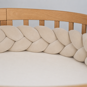 Bettschlange Velours – weich & geflochten