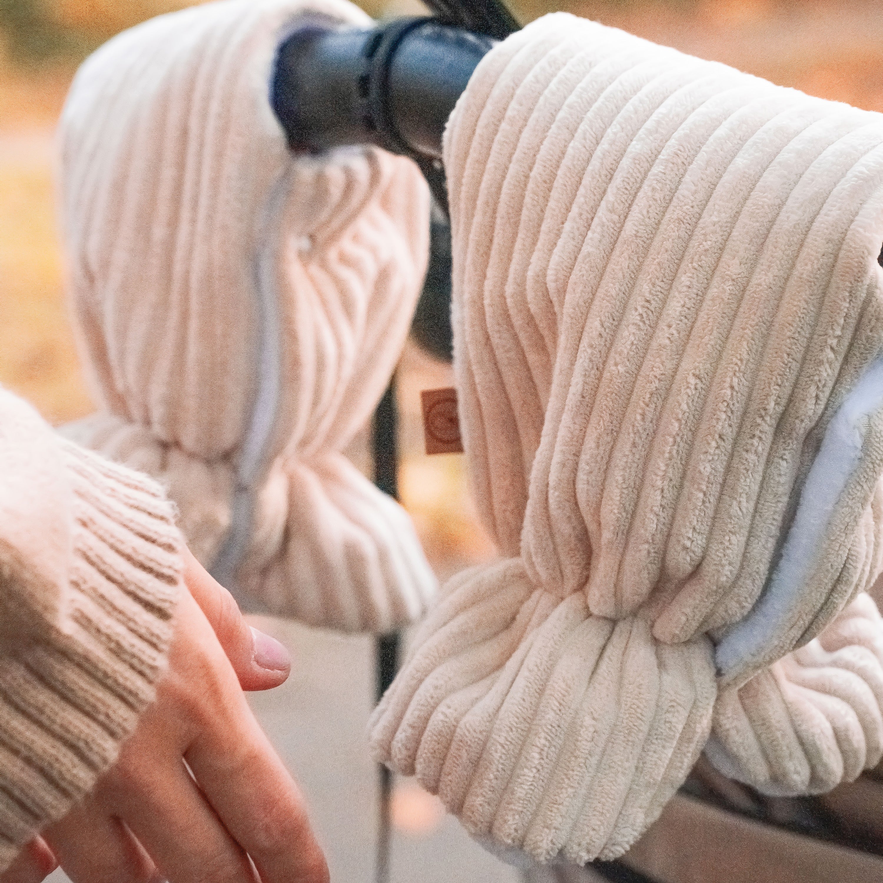 Handschuhe Cord für den Kinderwagen - Handwärmer - Winterfußsack