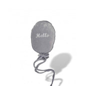 Deko Stoffballon Velours | Personalisierbar-Ballons-District for Kids-Grau-District for Kids