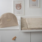 Wickelauflage Teddy Boucle mit Unterlage – natürlich & kuschelig für dein Baby - Wickelauflage