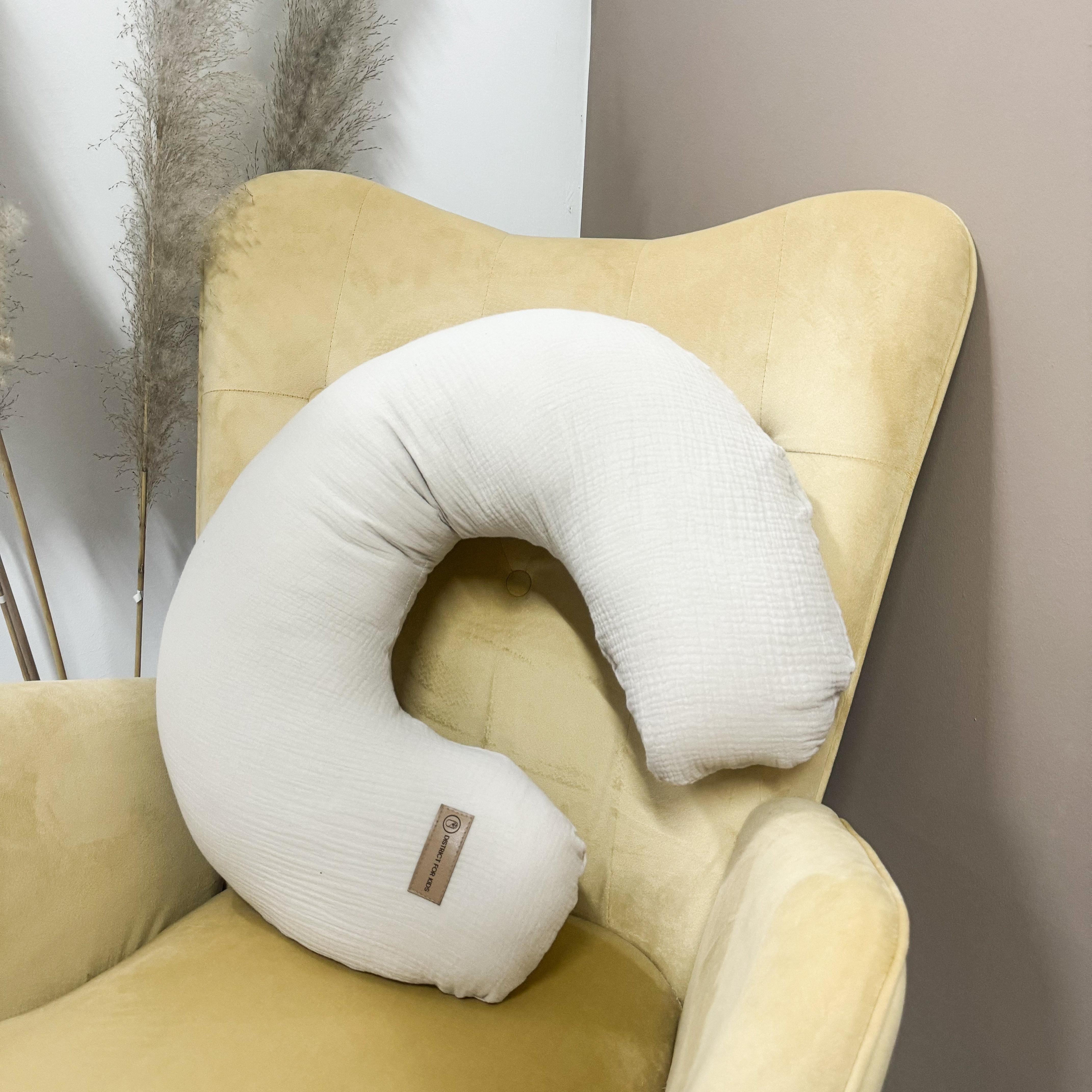 Ersatzbezug für Stillkissen Musselin-Stillkissen-District for Kids-Beige-District for Kids