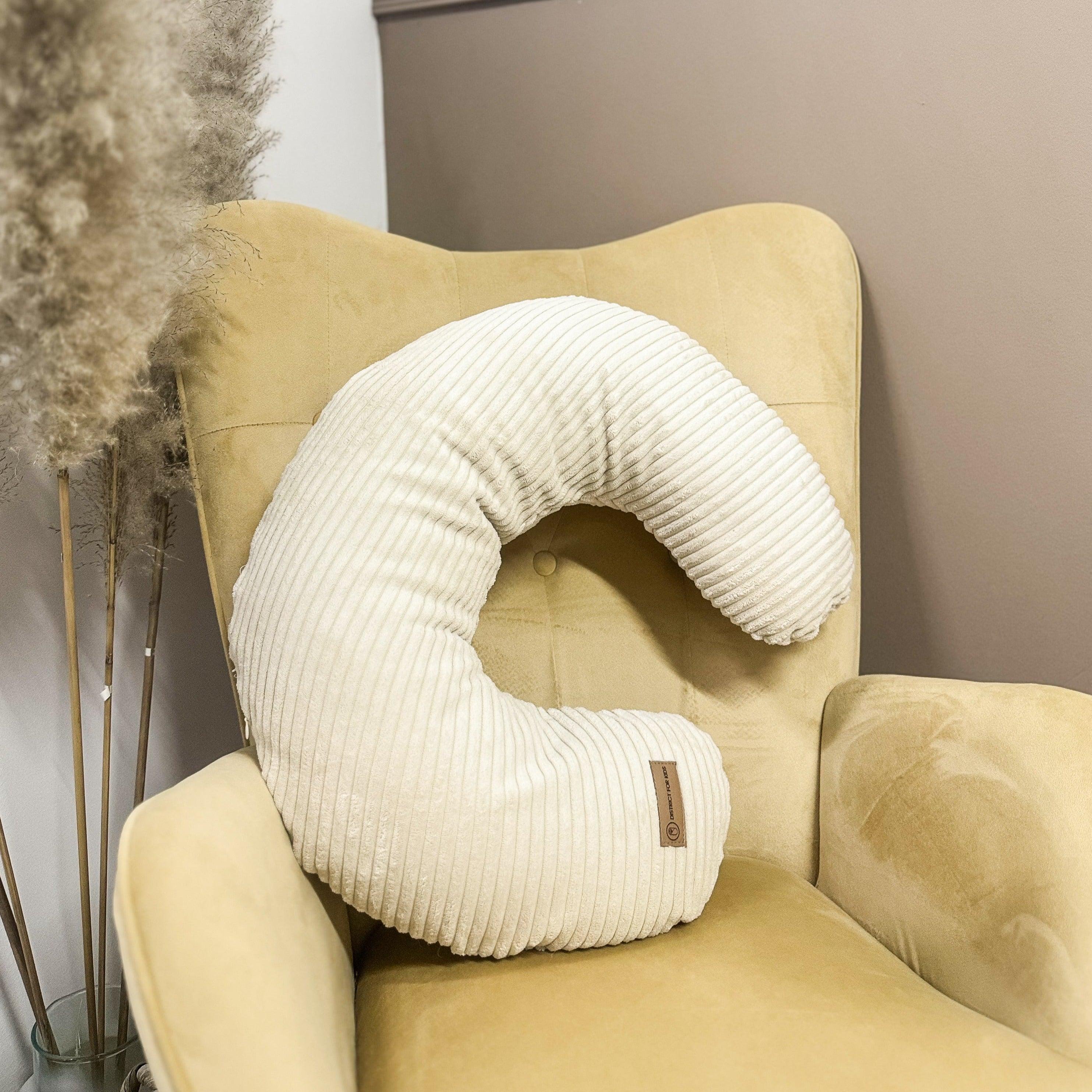 Ersatzbezug für Stillkissen aus Cord-Stillkissen-District for Kids-Creme-District for Kids