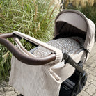 Winterußsack Musselin Leopard für Kinderwagen Autoschale - Winterfußsack