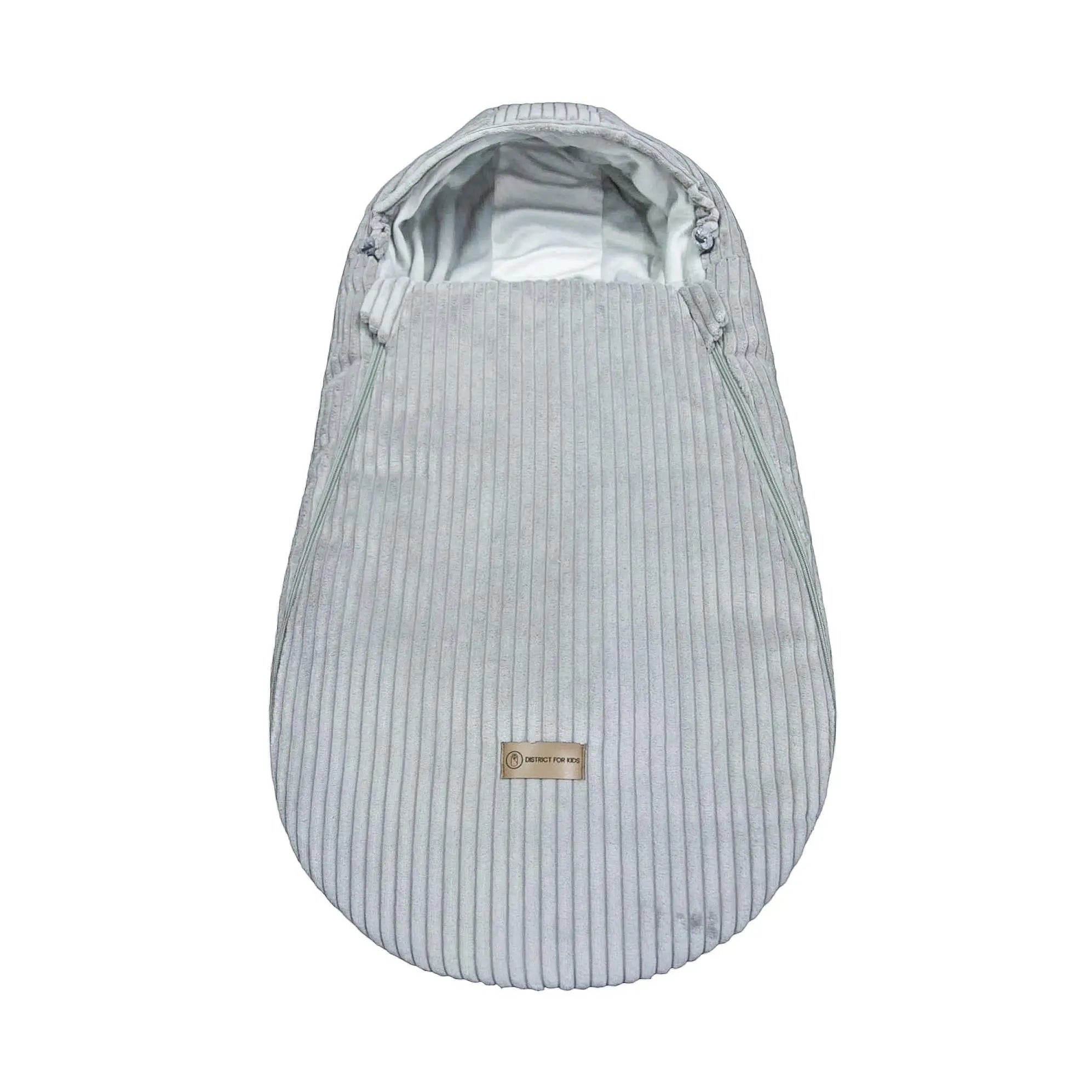 Fußsack Cord für Kinderwagen Autoschale-Winterfußsack-District for Kids-Grau-District for Kids