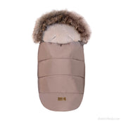 Fußsack mit Fell Kinderwagen-Winterfußsack-District for Kids-Braun-District for Kids