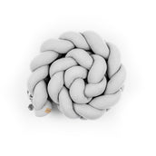 Bettschlange geflochten Musselin – Kuschelige Bettumrandung - 180 cm / Grau - Baby & Kleinkind