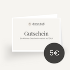 Geschenkgutschein digital - inkl. Gutschein-Template zum ausdrucken - 5€ / Digital per E-Mail - Geschenkgutscheine