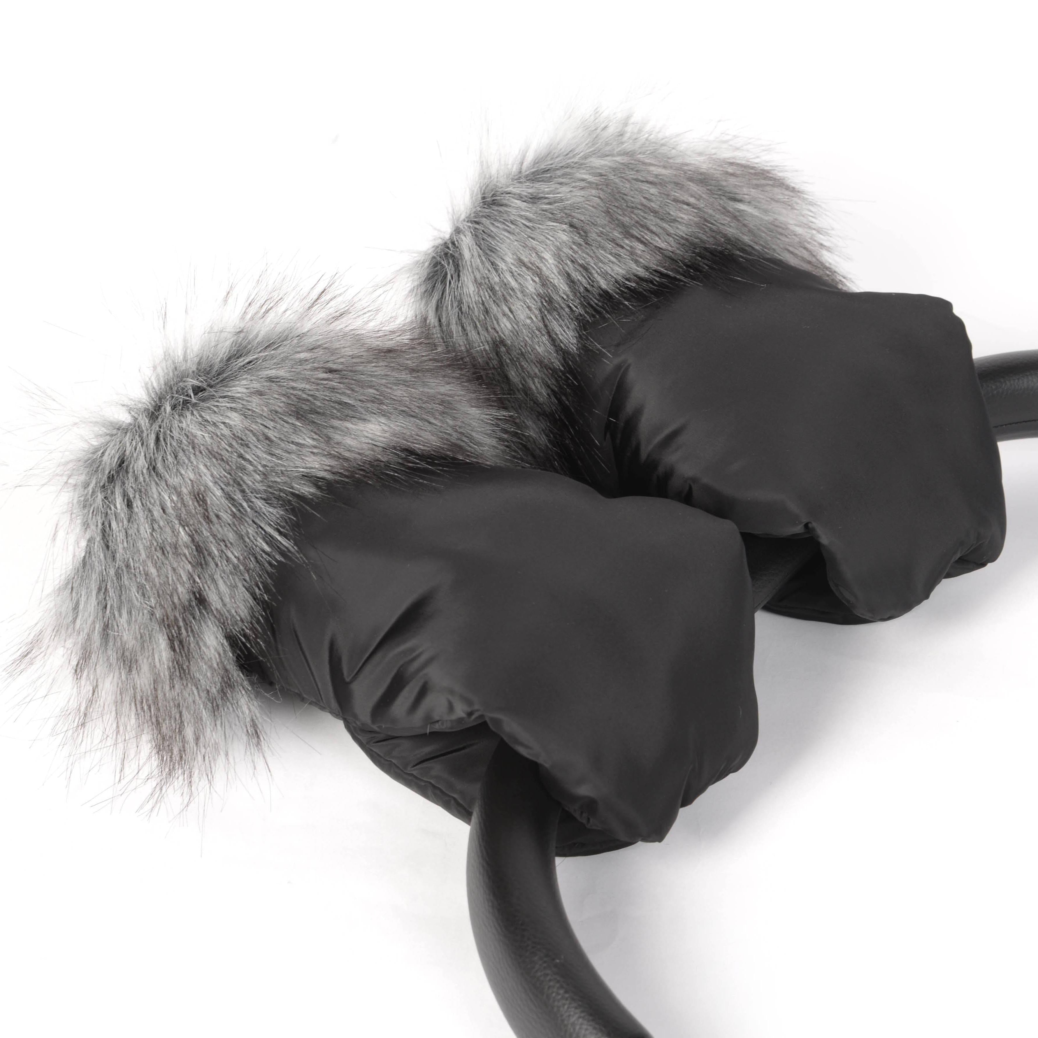 Handschuhe mit Fell Kinderwagen-Handschuhe-District for Kids-Schwarz-District for Kids