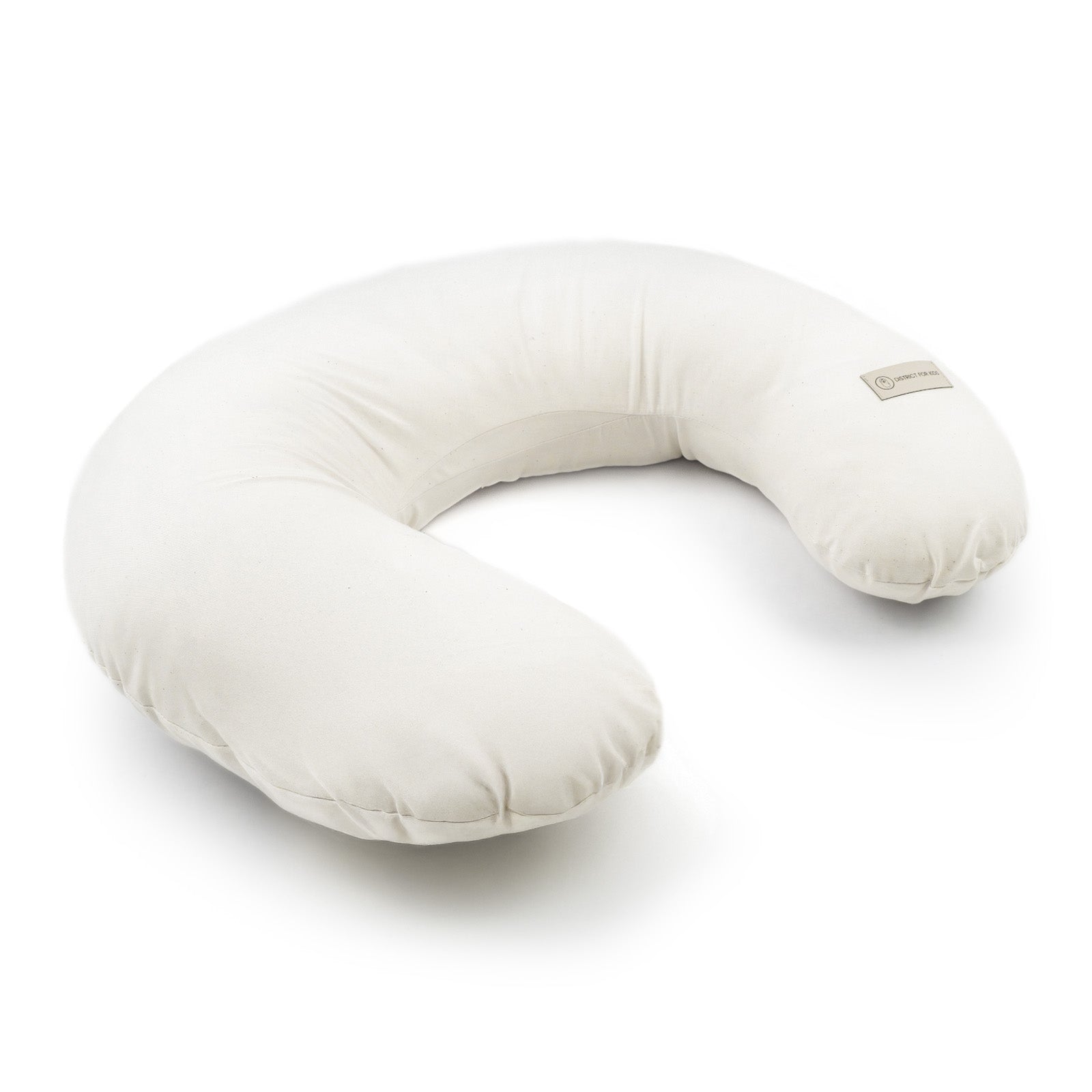 Stillkissen U-Form Bio Baumwolle mit abnehmbarem Bezug - ergonomisches Mondstillkissen - Natur - Stillkissen