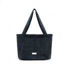 Shopper Mom Bag Cord - Perfekt für den Alltag Kinderwagen Cross Shoulder - Schwarz - Wickeltasche