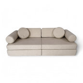 Spielsofa Teddystoff Boucle – Kreativer Spielspaß & Gemütlichkeit - Spielsofa