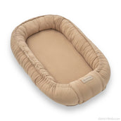 Babynestchen Musselin – Weicher mitwachsender Baby Kokon - Braun - Babynestchen