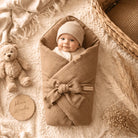 Babyhörnchen Musselin mit Schleife – Kuschelige Puckdecke & Einschlagdecke District for Kids