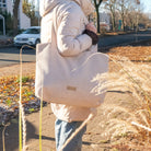 Shopper Mom Bag Waffelpique - Ideal für den Alltag, Kinderwagen, Cross Shoulder District for Kids
