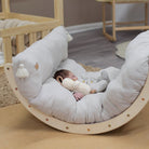 Matratze Bodenmatte Musselin gesteppt für Kletterbogen Spielezimmer - Beige - Baby & Kleinkind