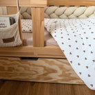 Bettwäsche gebrauchsfertig Musselin Herzen braun – Weich & Atmungsaktiv - Bettwäsche