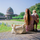 Shopper Mom Bag Boucle Teddystoff- Ideal für den Alltag Kinderwagen Cross Shoulder - Wickeltasche