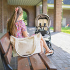 Shopper Mom Bag Boucle Teddystoff- Ideal für den Alltag Kinderwagen Cross Shoulder - Wickeltasche