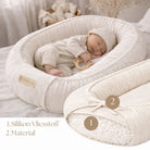 Babynestchen Musselin – Weicher mitwachsender Baby Kokon District for Kids
