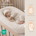 Babynestchen Musselin – Weicher mitwachsender Baby Kokon District for Kids
