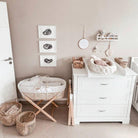 Moseskorb Weidengeflecht (Mais) inkl. Matratze-Moseskorb-AhojBaby-District for Kids