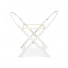 Moseskorbgestell klappbar - mobil stabil & stilvoll - Weiß - Moseskorb Gestell