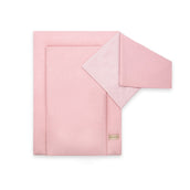 Wickelauflage Musselin mit Unterlage – natürlich & kuschelig für dein Baby - Rosa / 50x70cm - Wickelauflage