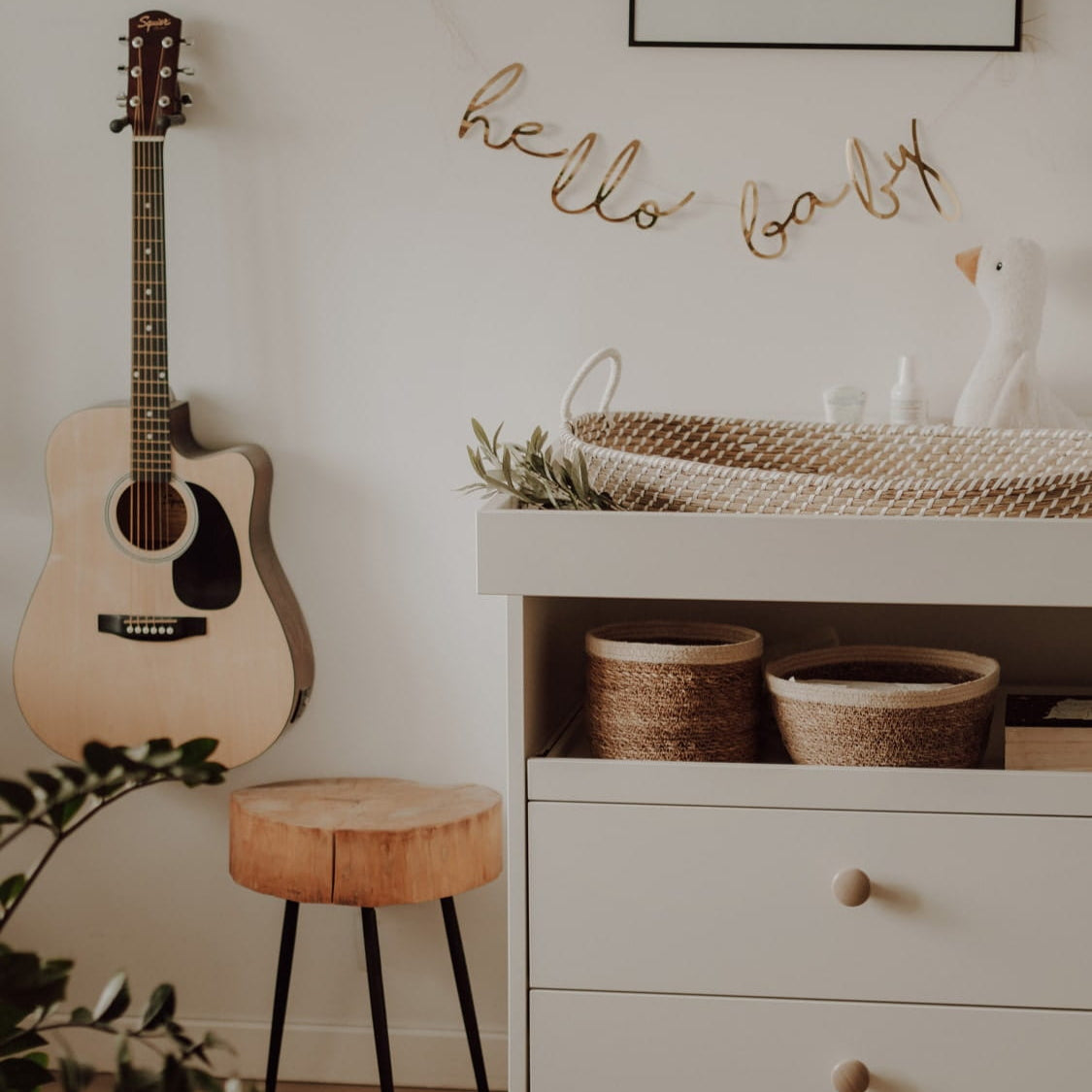 Wickelkorb aus Seegras mit Einlegematte – platzsparende & stilvolle Alternative zum Wickeltisch Wickelkorb