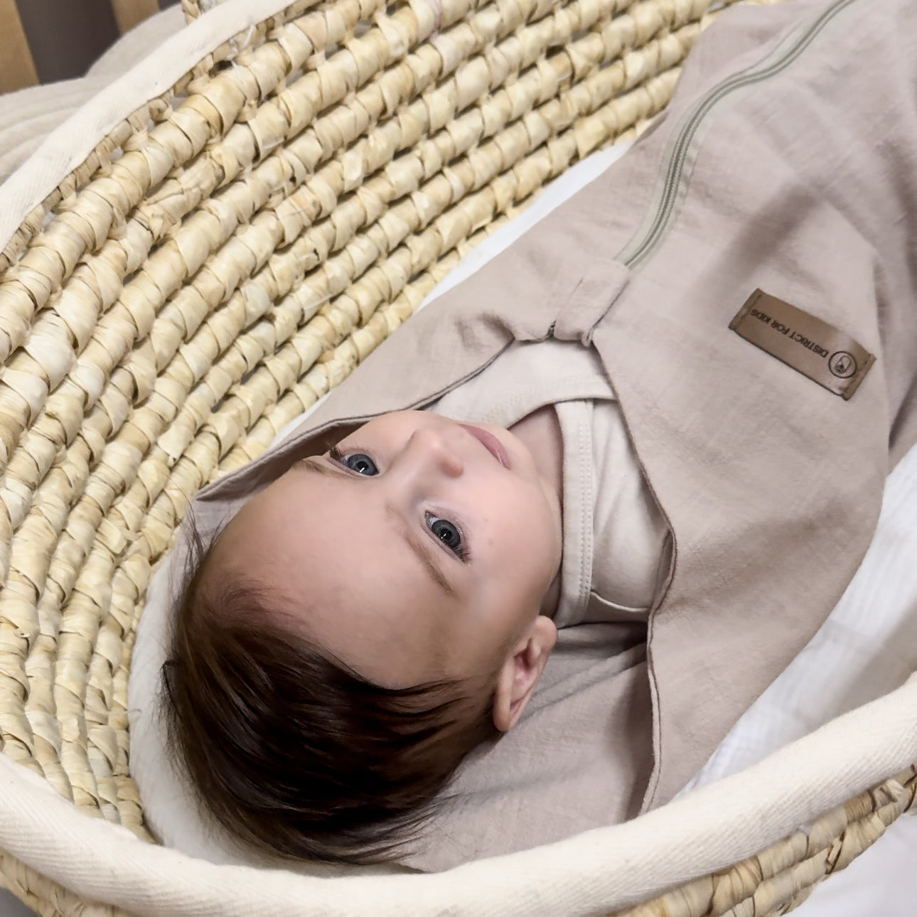 Pucksack Leinen mitwachsend - Atmungsaktiver Babyschlafsack - Pucksack