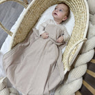 Pucksack Leinen mitwachsend - Atmungsaktiver Babyschlafsack - Pucksack