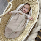 Pucksack Leinen mitwachsend - Atmungsaktiver Babyschlafsack - Pucksack