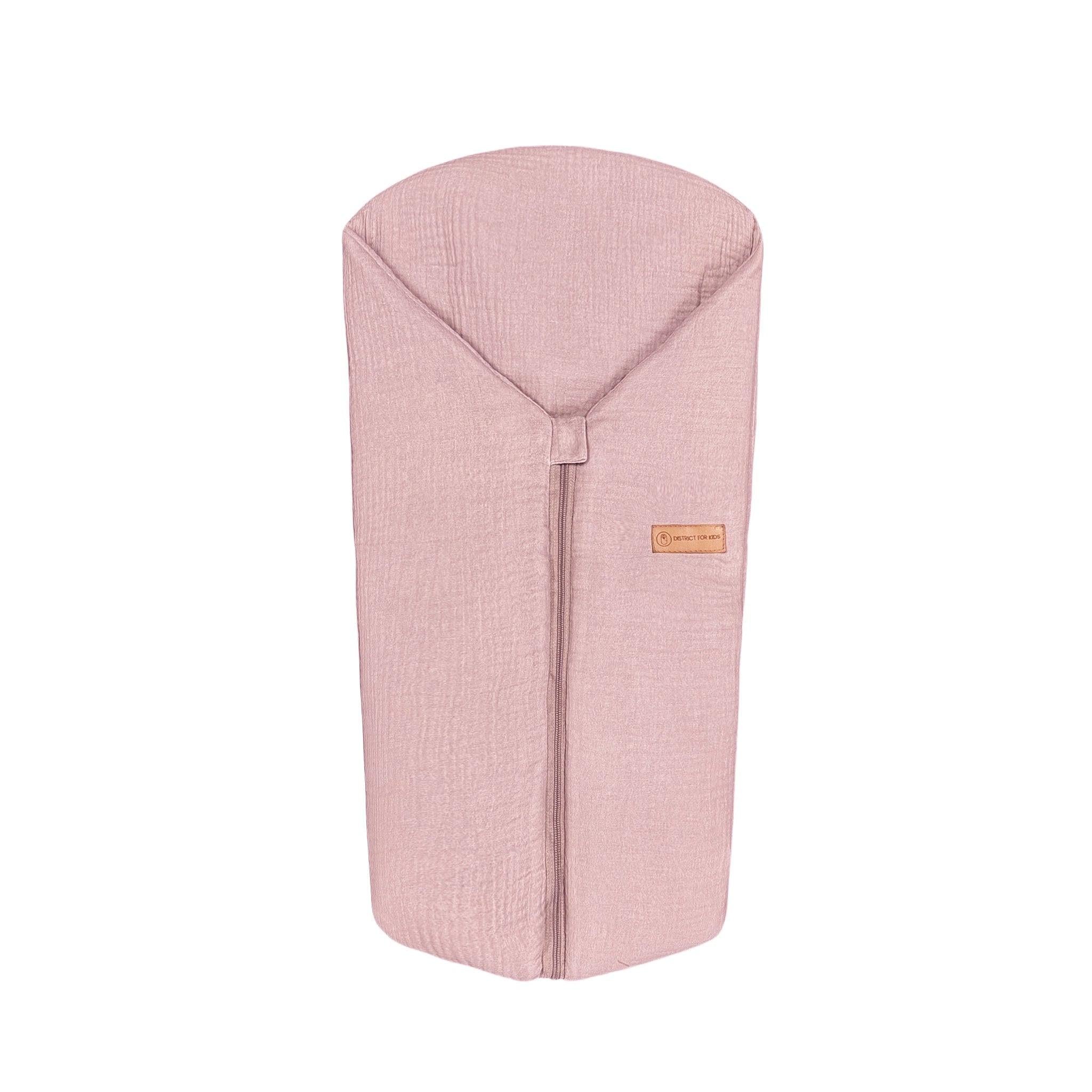 Pucksack Musselin 2.5 TOG-Babyschlafsack-District for Kids-Rosa-80 cm-2.5 TOG-District for Kids