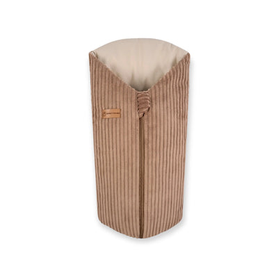 Pucksack Cord mitwachsend - Wärmender Ganzjahres Babyschlafsack - Braun / 80 cm / 2.5 TOG - Pucksack
