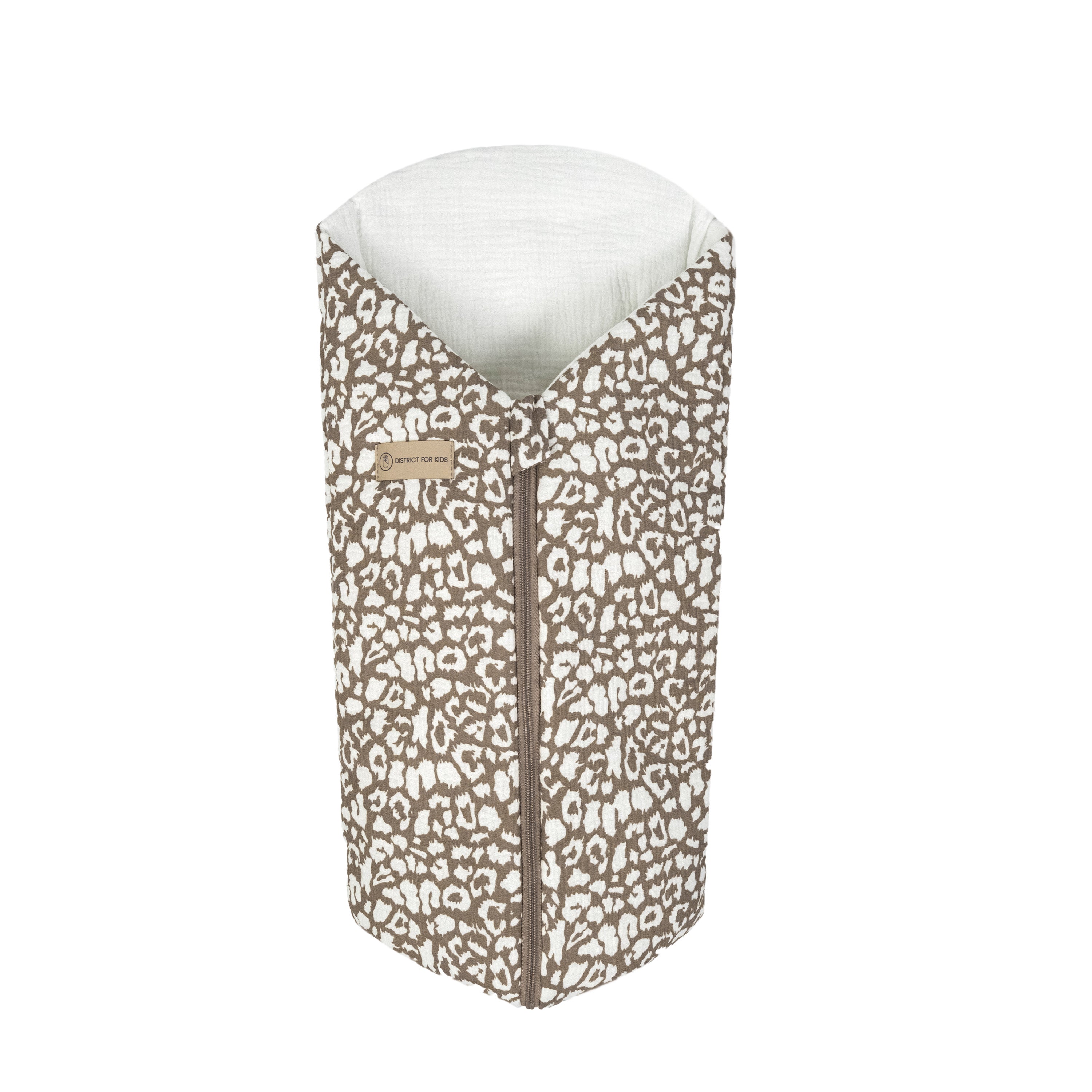 Pucksack Musselin Leopard mitwachsend - Ganzjahres Babyschlafsack - Soft Leo / 80 cm / 0.5 TOG - Pucksack