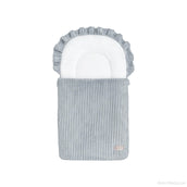 Babyschlafsack Dreamy Cord – Kuscheliger Ganzjahresschlafsack - Grau / 75 cm / 2.5 Wert - Babyschlafsack