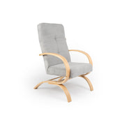 Stillsessel aus Cord – Ergonomisch stilvoll & vielseitig einsetzbar - Grau - Stillsessel