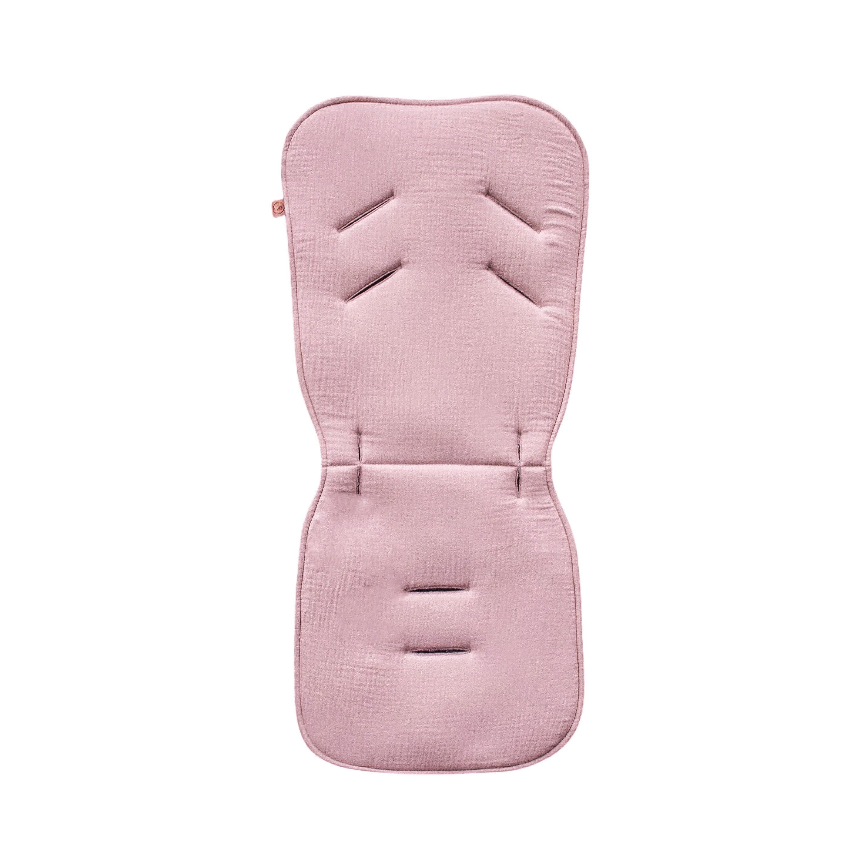 Sitzauflage Universal für den Kinderwagen Musselin - Baumwolle-Einschlagdecke Autoschale-District for Kids-Rosa-District for Kids