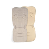 Sitzauflage Cord für den Kinderwagen Cord -universell passend - Beige - Sitzauflage