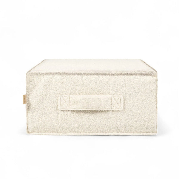 Sitzsack Cube Bouclé Teddy mit Stauraum | Hide and Seat District for Kids